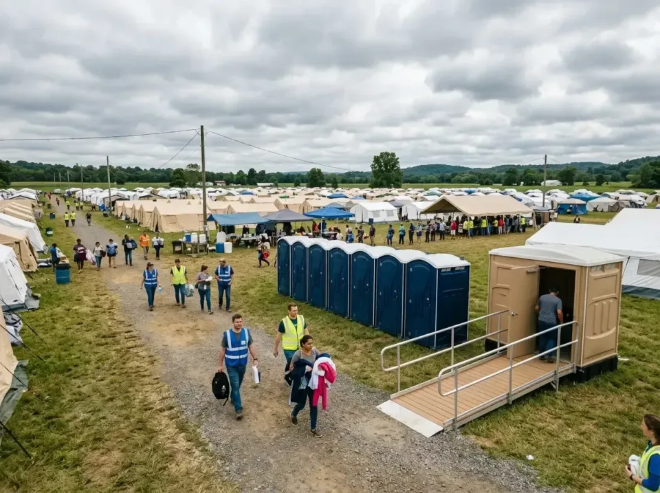 disaster-relief-camp-restrooms-010 — frequently asked questions, Dumpster & Portable Bathrooms Rental in Village St. George,…